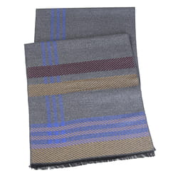 Mad Man Noble Reversible Scarf Blue/Gray One Size Fits All