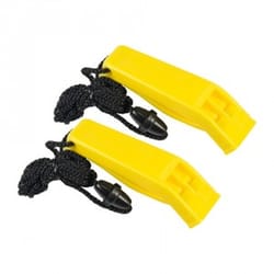 UST Brands Hear-Me Yellow Whistle 0.75 in. H X 0.75 in. W X 2.75 in. L 2 pk