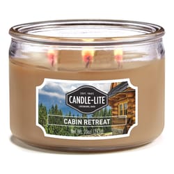 Candle Lite Tan Cabin Retreat Scent Candle 10 oz