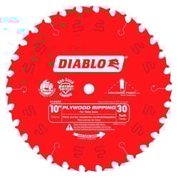 Diablo Tracking Point 10 in. D X 5/8 in. TiCo Hi-Density Carbide Ripping Saw Blade 30 teeth 1 pk