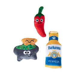 Pet Shop by Fringe Studio Assorted Plush Happy Hour Pack Dog Toy 1 pk