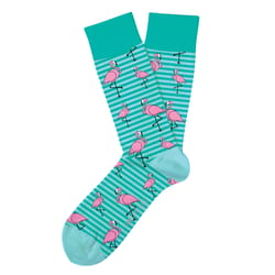 Two Left Feet Unisex Funky Flamingo Novelty Socks Multicolored
