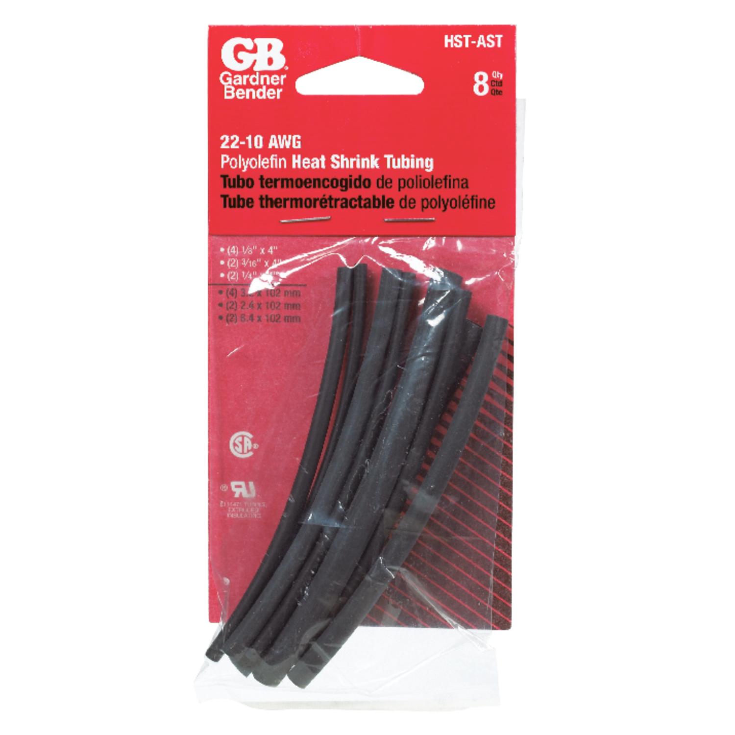 Gardner Bender Heat Shrink Tubing Black 8 pk - Ace Hardware