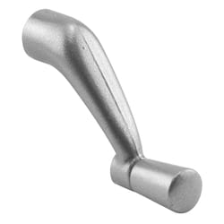 Prime-Line Painted Silver Aluminum Single-Arm Casement Operator Crank Handle For Universal