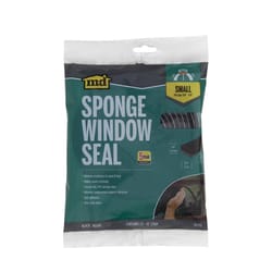 M-D BUILDING PRODUCTS Black Rubber Weather Stripping Tape For Doors and Windows 10 ft. L X 0.25 in.