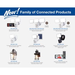 Heath Zenith HZconnect Wi-Fi Smart Home Black Motion-Sensing Incandescent Wall Lantern