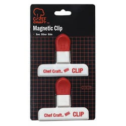 Chef Craft Red/White Plastic Magnetic Clip