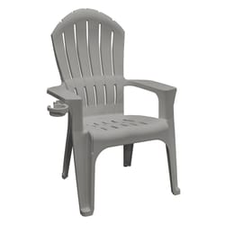 Adams Big Easy Gray Polypropylene Frame Adirondack Chair