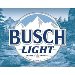 Desperate Enterprises Anheuser Busch Busch Light Logo Sign Tin 1 pk
