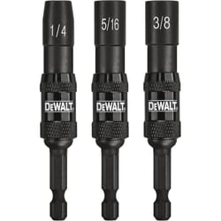 DeWalt Impact Ready Multi Size in. X 2-9/16 in. L Black Oxide Nut Driver Set 3 pc