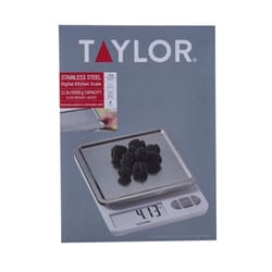 Taylor White Digital Kitchen Scale 11 lb