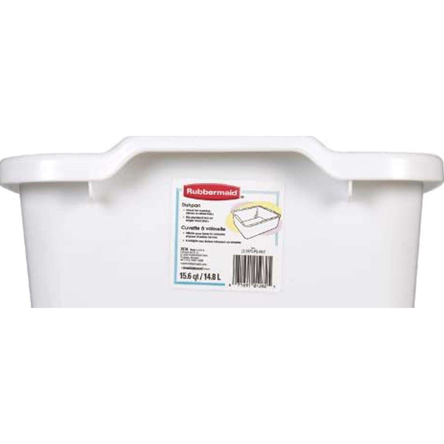 Rubbermaid Open-top Waste Basket, White - 36 qt