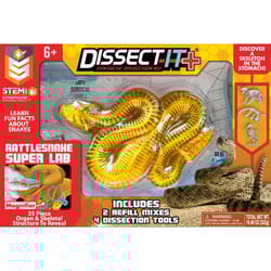 Top Secret Toys Dissect It Rattlesnake Super Lab Synthetic Dissection Kit Yellow