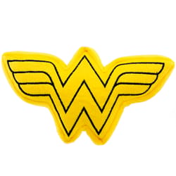 Buckle-Down DC Comics Black/Yellow Plush Wonder Woman Squeaky Dog Toy 1 pk