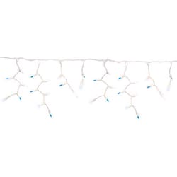 Celebrations Platinum LED T5 Blue/Pure White 100 ct Icicle Christmas Lights 9.5 ft.