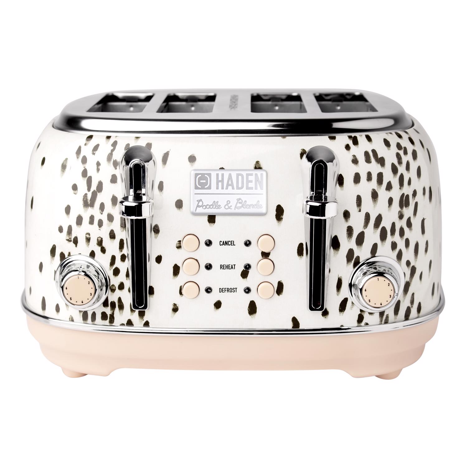 Photos - Toaster Haden Poodle & Blonde Stainless Steel Cream 4 slot  8 in. H X 12 in 