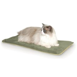 K&H Pet Prodcuts Tan Heated Pet Mat 12.5 in. W X 25 in. L