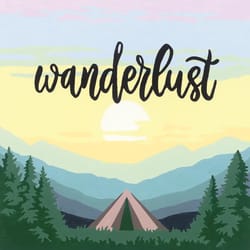 Ravensburger CreArt Wanderlust Paint By Number Set Multicolored 9 pc