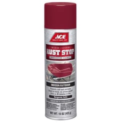 Ace Rust Stop Satin Burgundy Protective Enamel Spray Paint 15 oz