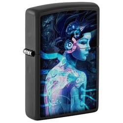 Zippo Black Cyber Woman Lighter 2 oz 1 pk