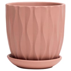 Chive Virago 3.3 in. D Ceramic Shape E Succulent Pot Terracotta