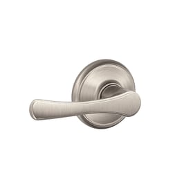 Schlage F Series Avila Satin Nickel Passage Lever 1-3/4 in.