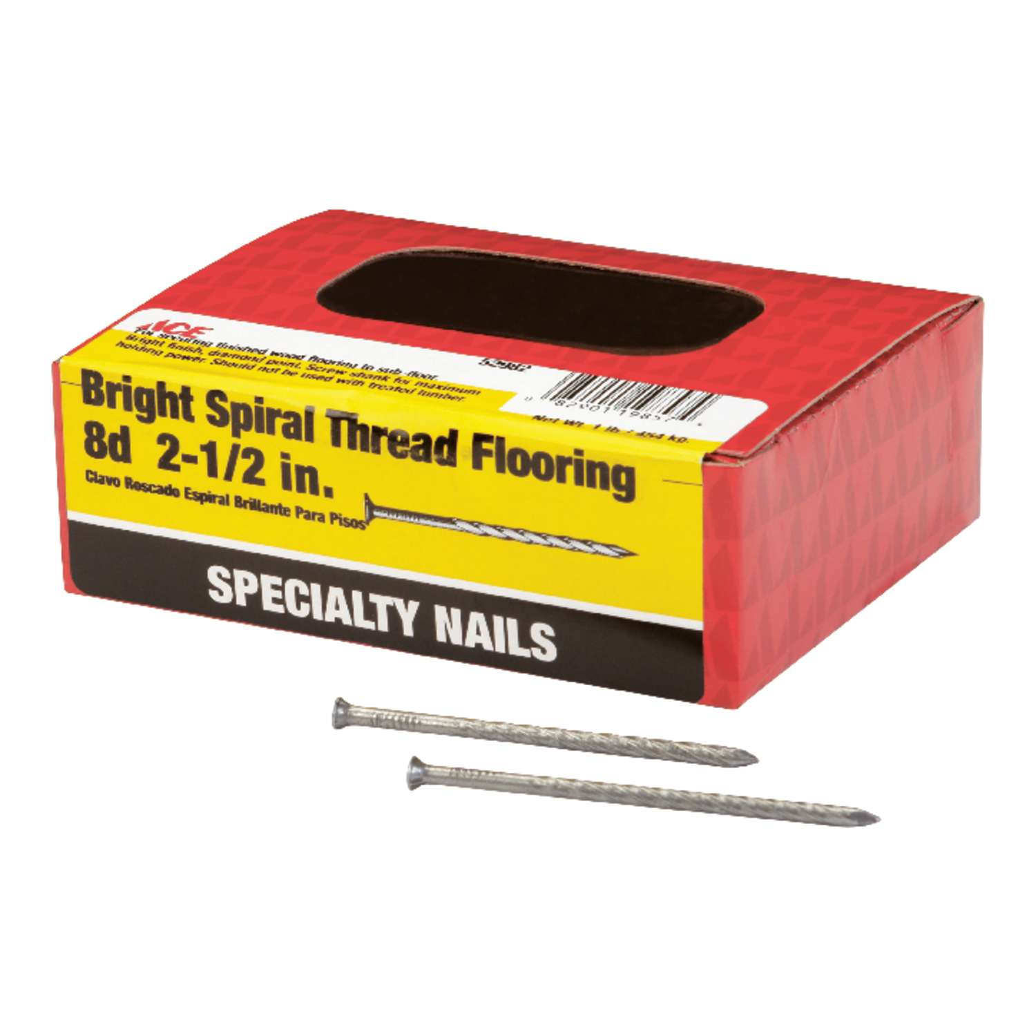Ace 8D 21/2 in. Flooring Bright Steel Nail Round 1 lb. Ace Hardware