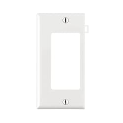 Leviton White 1 gang Thermoplastic Nylon Decorator Sectional End Wall Plate 1 pk