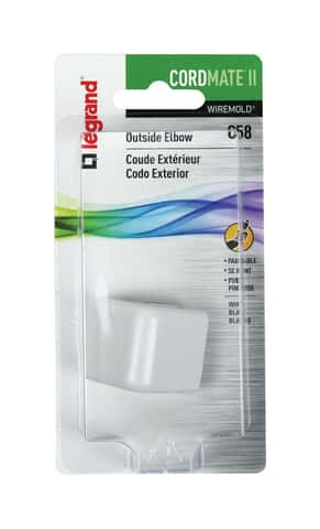 Legrand CordMate Electrical Elbow 1 pk - Ace Hardware