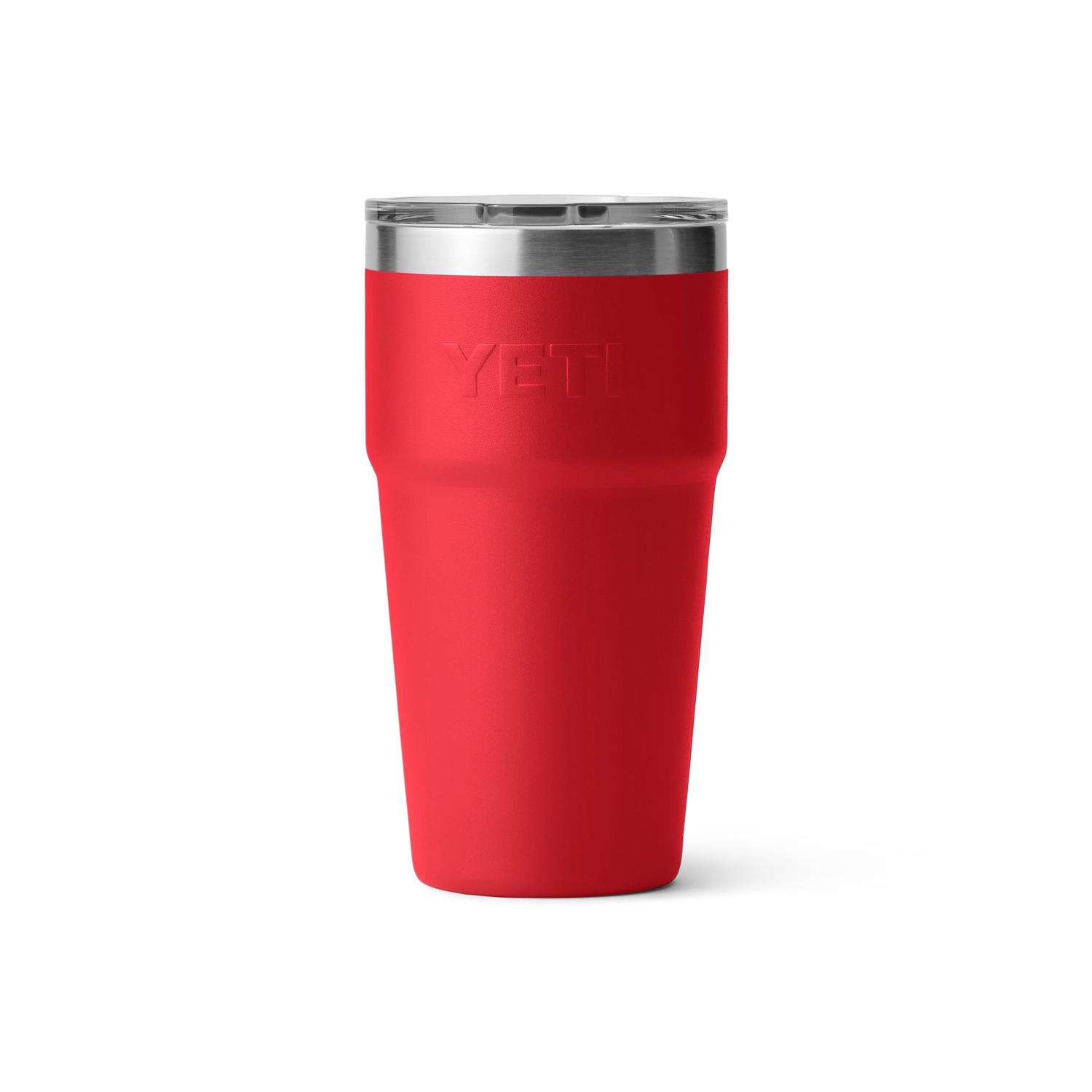 YETI Rambler Travel Mug with Straw Lid Comparison Strong Hold Lid Rescue  Red & Canopy Green 