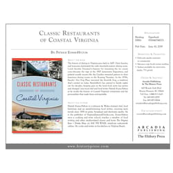 Arcadia Publishing Classic Restaurants of Coastal Virginia History Book