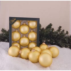 Christmas by Krebs Gold Velvet Ball Ornament