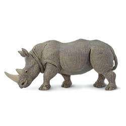 Safari Ltd. Wild Safari White Rhino Toy Gray