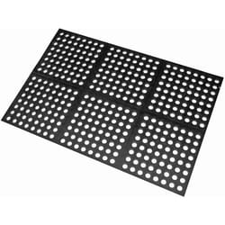 WJ Dennis Element 36 in. W X 24 in. L Black Polyester Anti-Fatigue Mat