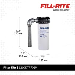 Fill-Rite Nickel Plated Spin on Water Block Fuel Filter 18 gpm