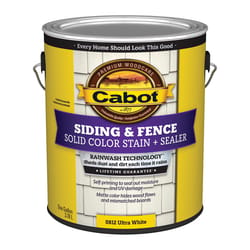 Cabot Siding & Fence Solid Tintable Ultra White Base Stain and Sealer 1 gal