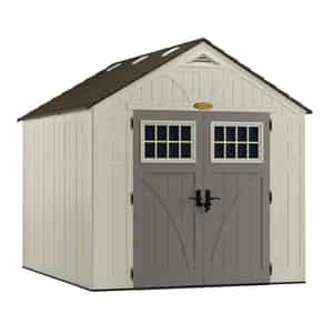 Suncast  Tremont  8-1/2 ft. H x 8 ft. W x 10 ft. D Vanilla  Polypropylene Resin  Storage Shed 