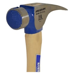 Vaughan 19 oz Milled Face California Framing Hammer 16 in. Hickory Handle