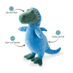 Pet Shop by Fringe Studio Blue/Green Plush Feelin Jawsome Dog Toy 1 pk