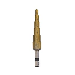 Exchange-A-Blade 3/16 - 7/8 in. High Speed Steel Step Drill Bit Hex Shank 1 pc