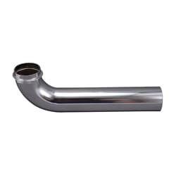 Keeney 1-1/4 in. D Chrome Plated Brass Wall Bend