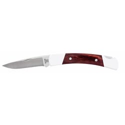Buck Knives Squire Brown/White 420 HC Steel 6.5 in. Pocket Knife