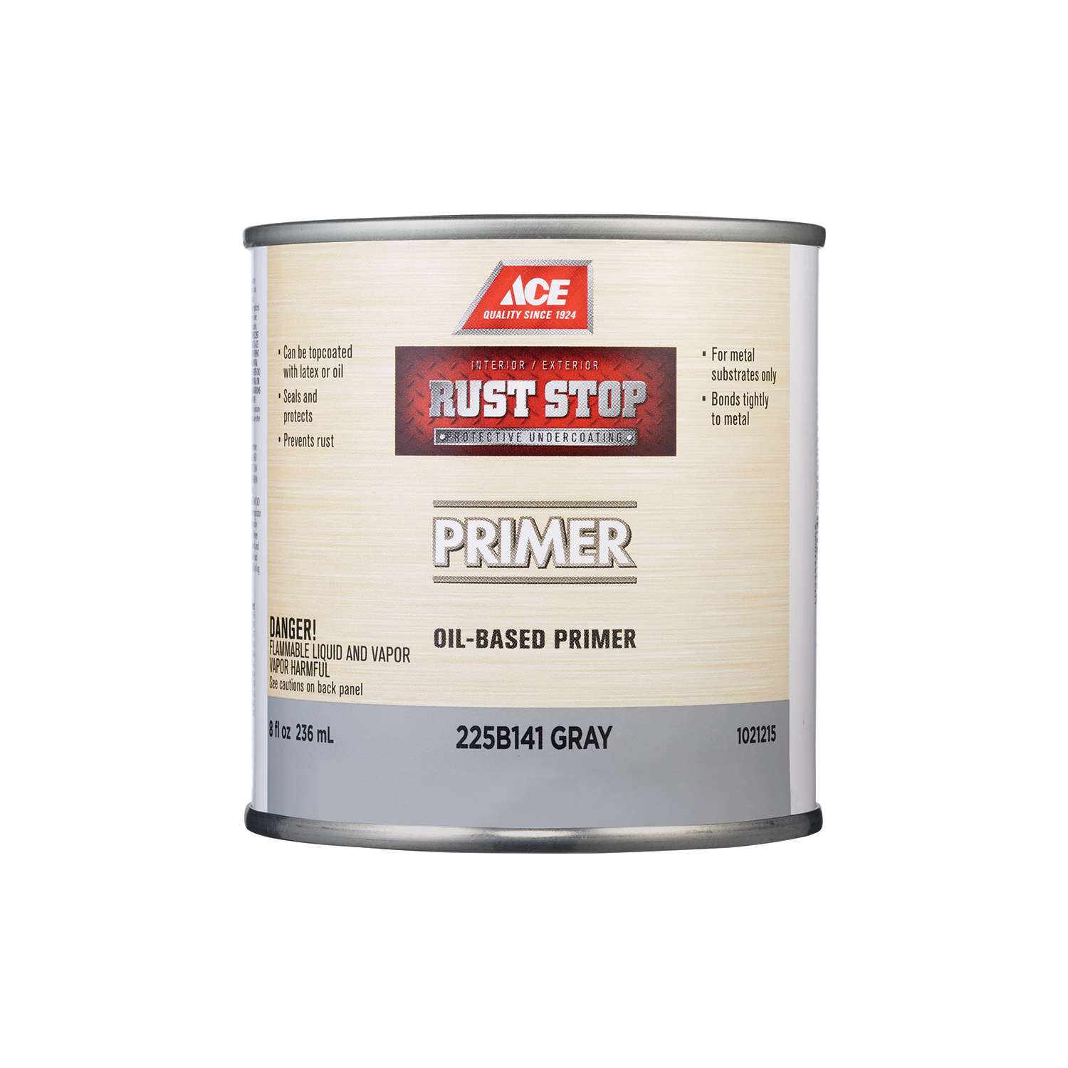 Ace Rust Stop Primer Goes on Grey OilBased Enamel Rust Preventative