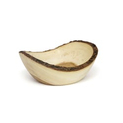 Lipper International 8.5 oz Acacia Wood Rustic Bark Serving Bowl 1 pk