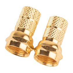 Monster Just Hook It Up Twist-On RG59 Coaxial Connector 2 pk