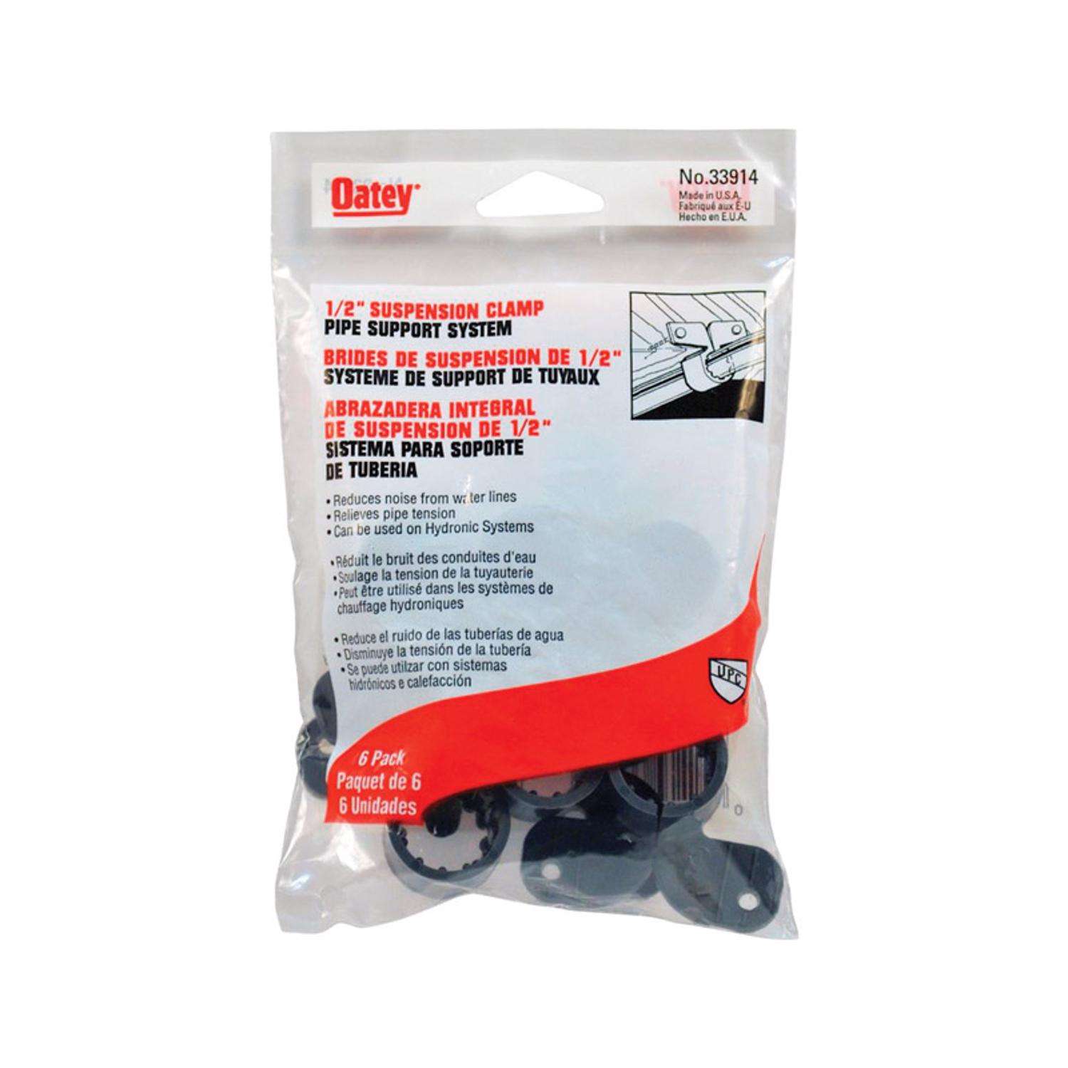 Oatey 1/2 in. Gray Polypropylene Suspension Pipe Clamps Ace Hardware
