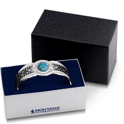 Montana Silversmiths Women's Phases Of The World Cuff Silver/Turquoise Bracelet