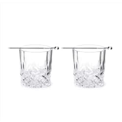 Kikkerland Design Glass Tumbler Whiskey Glasses