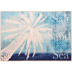 Olivia's Home 22 in. W X 32 in. L Multicolored Salt Sand Sea Polyester Accent Rug