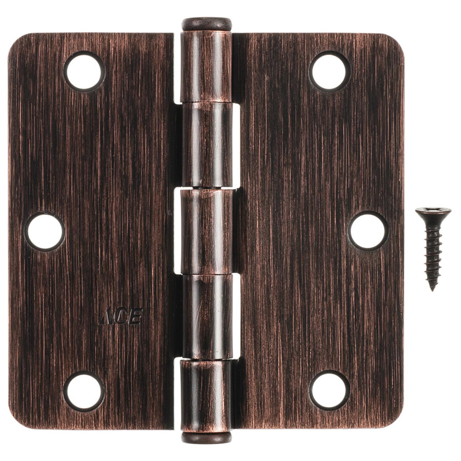 Ace 3-1/2 in. L Oil Rubbed Bronze Residential Door Hinge 3 pk - 01-3550-379 - Hardware Accessories  sku 01-3550-379